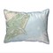 Fripp Island, SC Nautical Map Pillow 20x24 – Extra Large Zippered